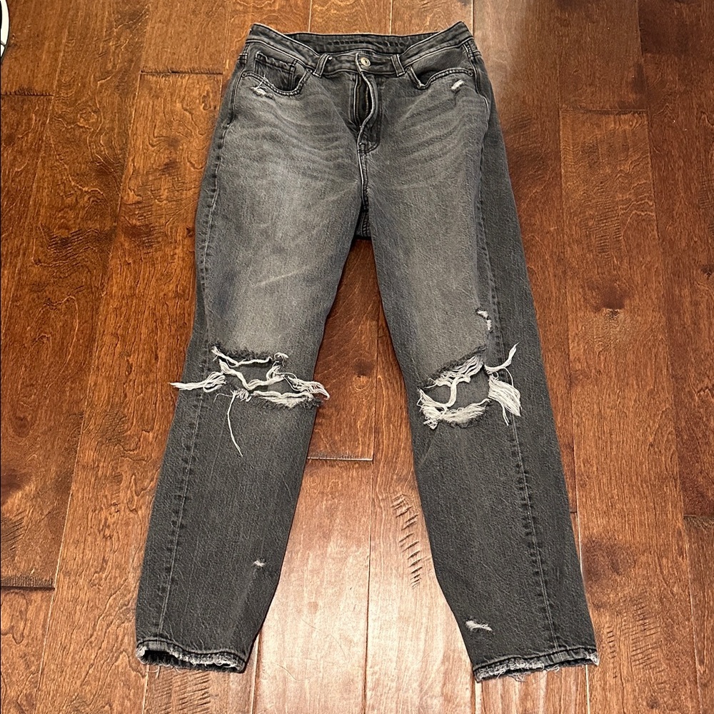 American Eagle Outfitters Distressed Black Jeans